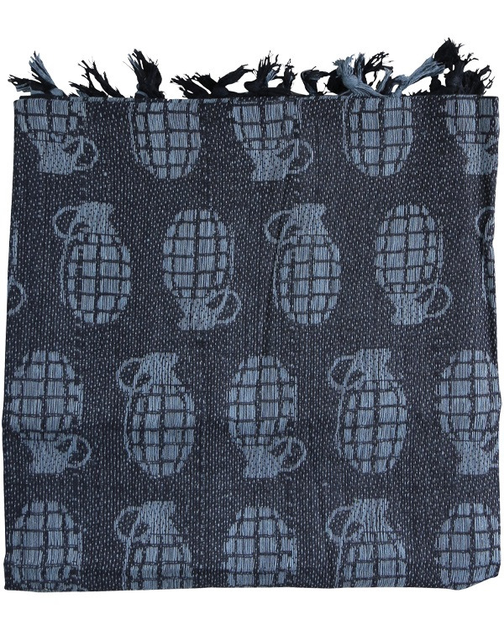 Арфатка шемаг тактична польовий шарф бавовняний KOMBAT 110x115см чорний (OPT-1981) - зображення 1