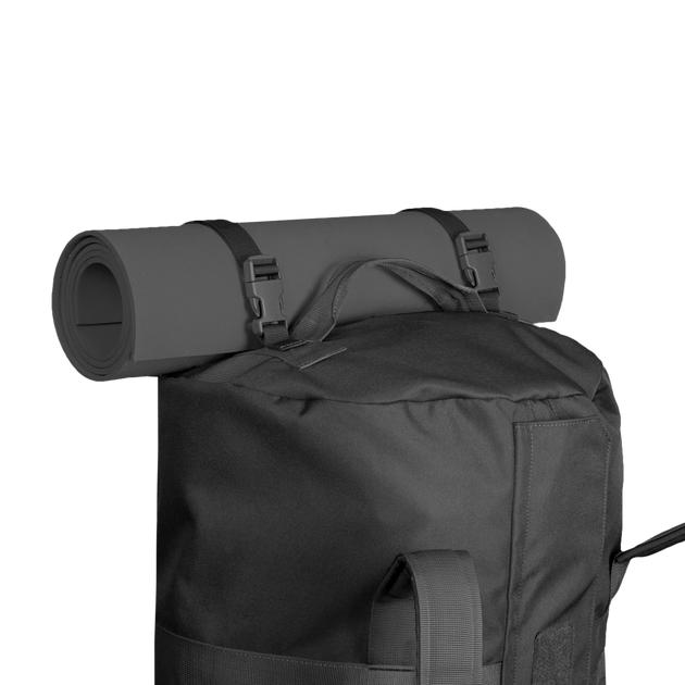 Баул тактичний універсальний військова сумка з горизонтальним завантаженням KOMBAT 100л 7066 Чорний (OPT-29121) - зображення 2