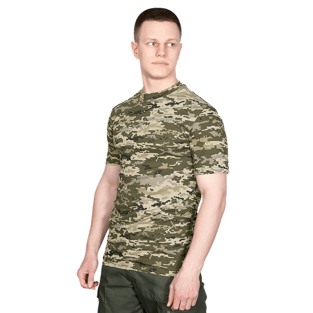 Футболка мужская тактическая полевая повседневная футболка для спецсужб L ММ14 (OPT-3881) - изображение 2