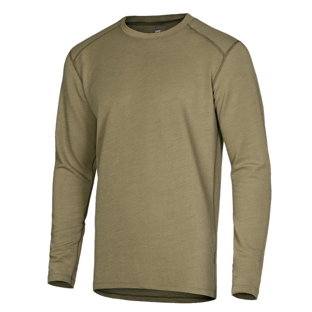 Лонгслів тактичний універсальний повсякденна футболка для занять спортом Хакі L (OPT-32641) - зображення 1