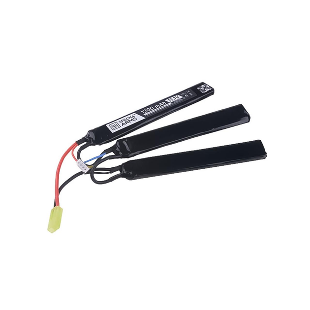 Акумулятор Specna Arms LiPo 11,1V 1300mAh 15/30C Battery - T-Connect (Deans) - зображення 1