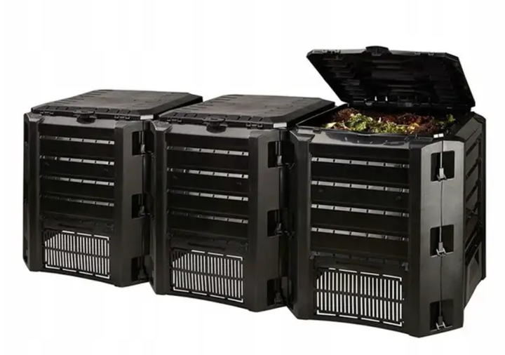 Компостер Prosperplast Compogreen IKSM1200C-S411 модульный 198x72x83cm 3 сегмента Чёрный - изображение 2
