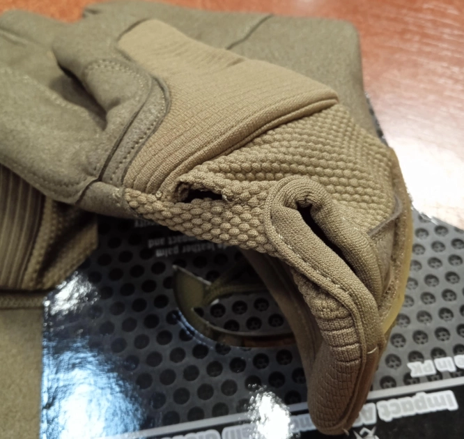 Тактические перчатки Tru-spec 5ive Star Gear Hard Knuckle Impact As XL TAN499 (3839006) ($HL373633) - Уценка - изображение 2