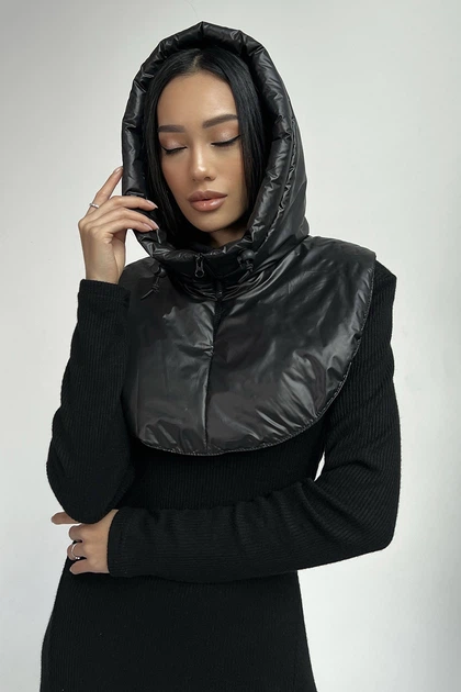 Зимний капор Jadone Fashion Лье черный - Фото 4 Зимний капор Jadone Fashion Лье черный - изображение 4