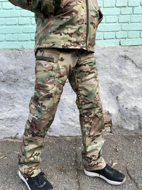 Мужские тактические брюки военные Брюки софтшелл Мультикам SoftShell ВСУ 52 (194314) - изображение 2