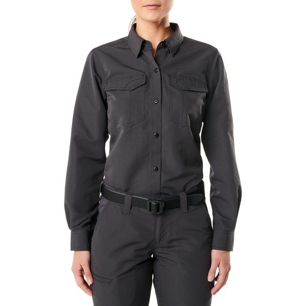Рубашка тактическая женская 5.11 Tactical Women's Fast-Tac Long Sleeve Shirt Charcoal S (62388-018) - изображение 1