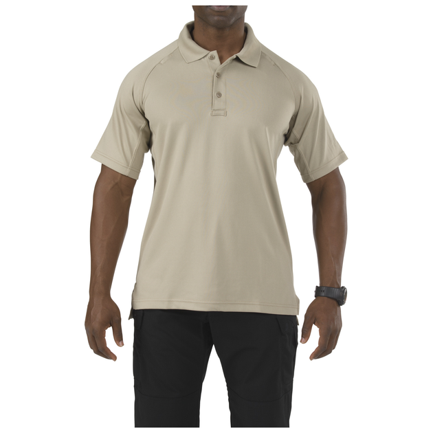 Футболка поло тактична з коротким рукавом 5.11 Tactical Performance Polo - Short Sleeve Synthetic Knit Silver Tan M (71049-160) - изображение 1