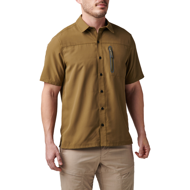 Сорочка тактична 5.11 Tactical Marksman Utility Short Sleeve Shirt Field green M (71215-206) - зображення 1