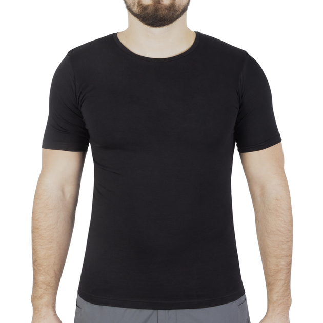 Футболка однотонна (2 шт в комплекті) Sturm Mil-Tec Top Gun T-Shirt Slim Fit Black S (11230002) - изображение 1