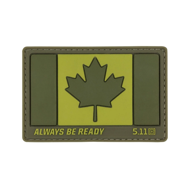 Нашивка 5.11 Tactical Canada Flag Patch Sage Green (81209-831) - зображення 1
