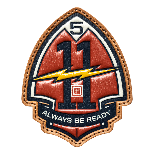 Нашивка 5.11 Tactical Bolt and Arrowhead Patch Red (81886-460) - зображення 1