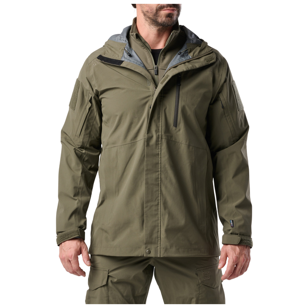 Куртка штормова 5.11 Tactical Force Rain Shell Jacket RANGER GREEN S (48362-186) - зображення 1