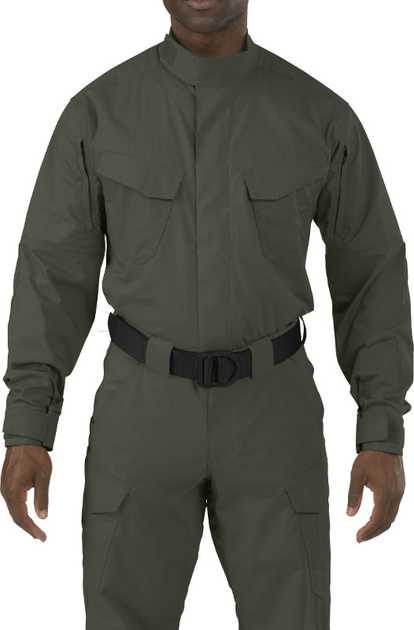 Рубашка тактическая 5.11 Tactical STRYKE TDU LONG SLEEVE SHIRT TDU Green 2XL (72416-190) - изображение 1