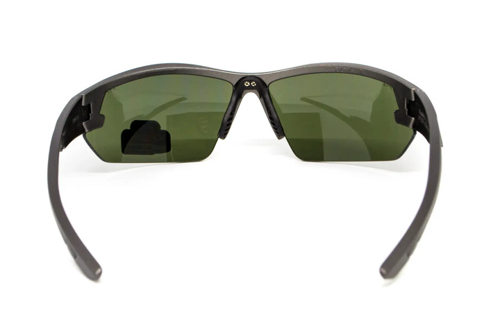Защитные очки Venture Gear Tactical Semtex 2.0 Gun Metal (forest gray) Anti-Fog, черно-зеленые в цветной оправе "темный металлик" - изображение 2
