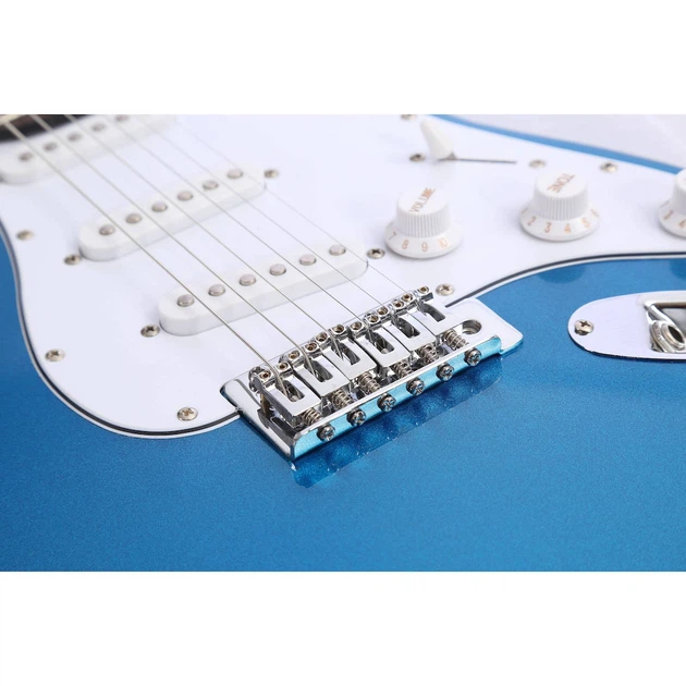 Електрогітара Huasheng EGST-3 Metal Blue - зображення 2