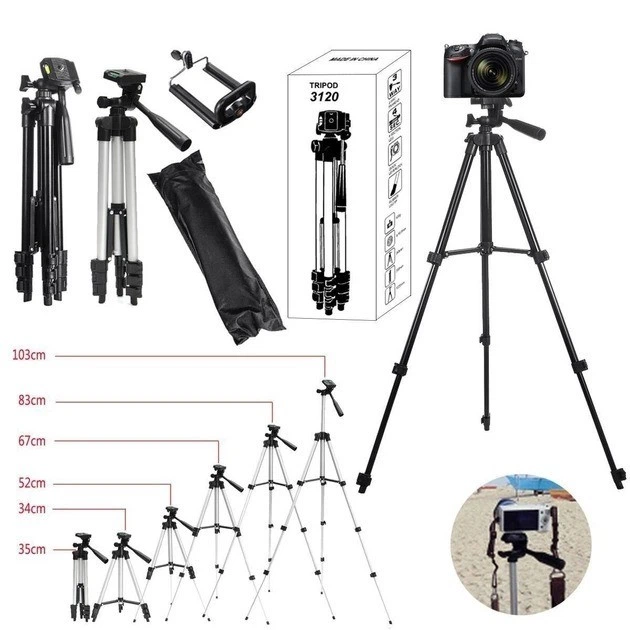 Штатив тренога TRIPOD ADS 312О для камери та телефону портативний трипод для зйомки 0,35-1,02 м з чохлом - Фото 7 Штатив тренога TRIPOD ADS 312О для камери та телефону портативний трипод для зйомки 0,35-1,02 м з чохлом - зображення 7