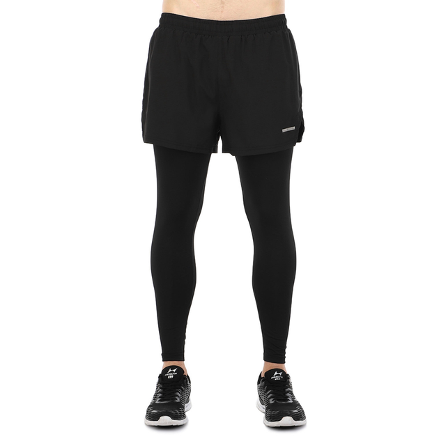 Мужские тайтсы с шортами компрессионные тайтсы Zelart Fit B64C размер ...