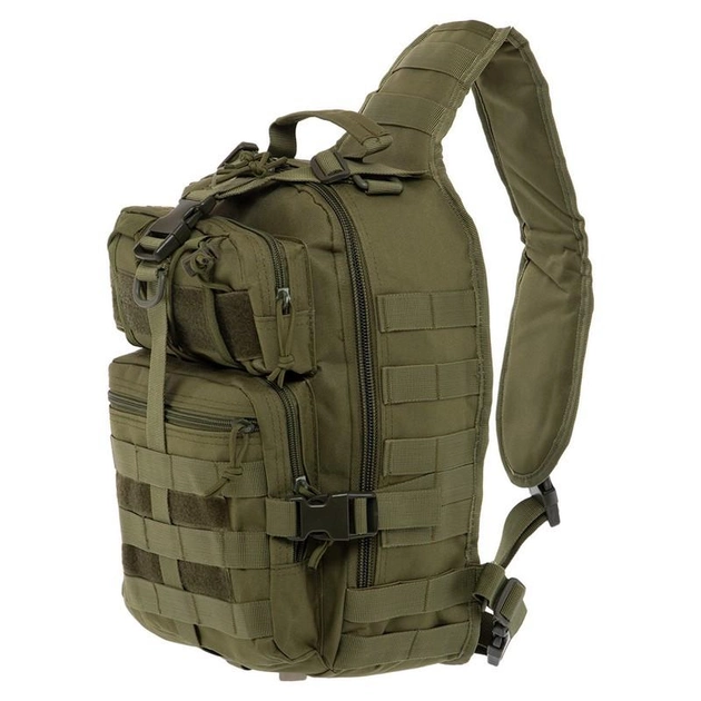 Рюкзак тактический патрульный однолямочный Zelart Military Rangers Heroe 9115 объем 13 литров Olive - изображение 2