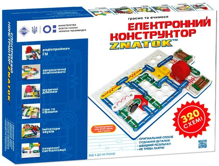 Конструктор електро ZNATOK Знаток 320 схем – фото, отзывы ...