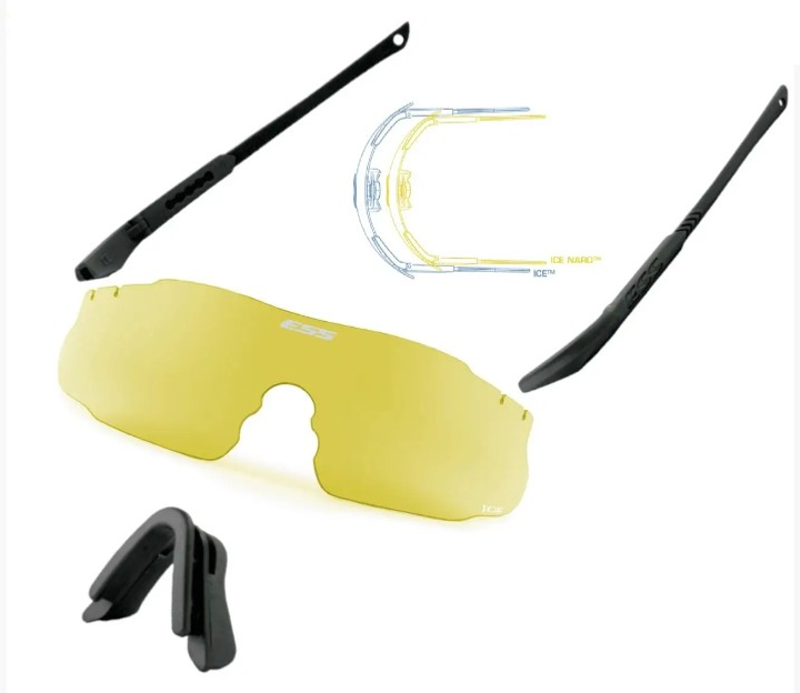 Балістичні окуляри ESS ICE NARO Yellow Lens One Kit - зображення 1