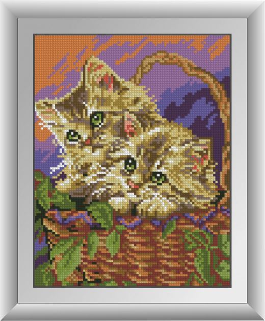 Алмазна мозаїка "Кошенята в кошику" Dream Art в коробці 30143 – фото ...