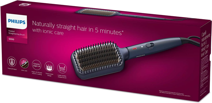 Щітка-випрямляч Philips Series 5000 BHH885/00 - зображення 7
