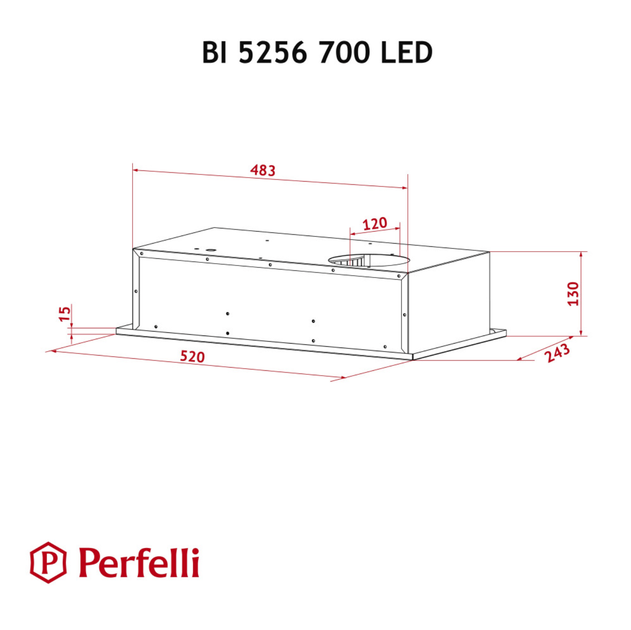 Вытяжка полновстраиваемая Perfelli BI 5256 WH 700 LED - изображение 10
