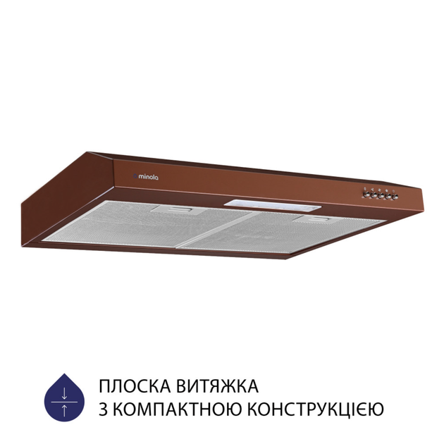 Вытяжка плоская Minola HPL 612 BRу - изображение 2