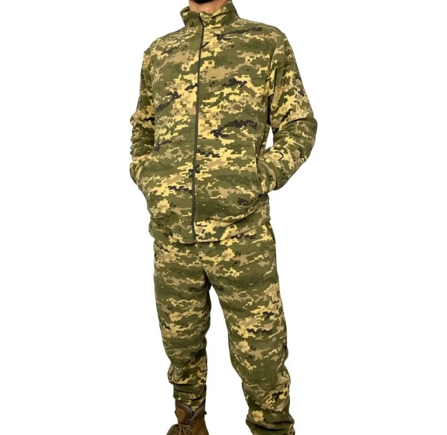 Тактический флисовый костюм Размер 44/46 Пиксель - изображение 1