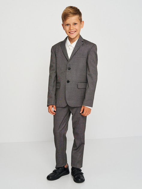 Костюм (пиджак + брюки) детский Messy Kids kids fashion 1054-047 122 см Серый (ROZ6400177133) - изображение 1