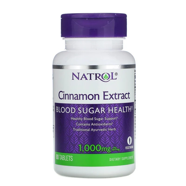 Экстракт корицы, Natrol, 1000 мг, 80 табл, (NTL-04458) – фото, отзывы ...