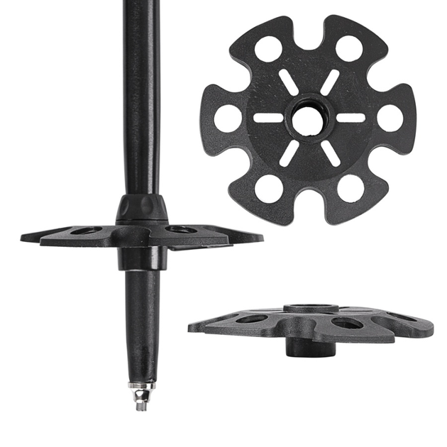 Палиці для скандинавської ходьби Moltis Relax 295 Flip-lock Black Original + Чохол + наконечники 4 типів, скандинавські палиці з регульованою довжиною на зажимах - зображення 8