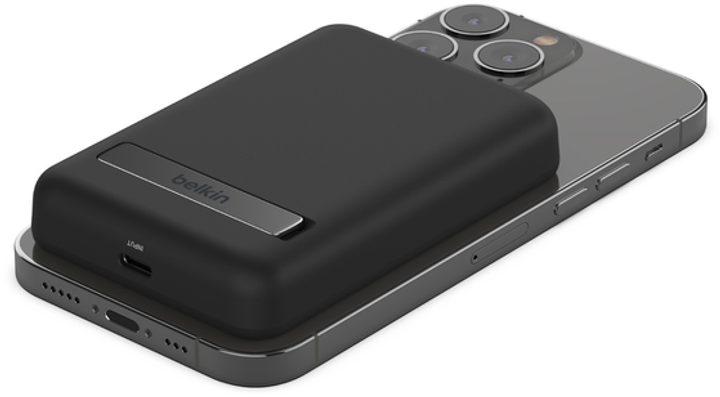 Magnetyczna bezprzewodowa ładowarka Power Bank Belkin 5k CZARNA (BPD004BTBK) - obraz 5
