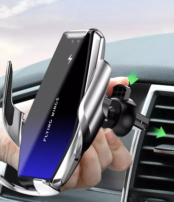 Універсальний тримач для телефону з бездротовою зарядкою UNVRSL Smart Sensor Holder S7 сріблястий (YС1138) - Фото 3 Універсальний тримач для телефону з бездротовою зарядкою UNVRSL Smart Sensor Holder S7 сріблястий (YС1138) - зображення 3