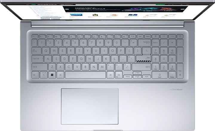 Ноутбук ASUS VivoBook 17X M3704YA-AU092 (90NB1191-M00400) Transparent Silver / 17.3" IPS Full HD / AMD Ryzen 5 7530U / RAM 16 ГБ / SSD 1 ТБ - изображение 6