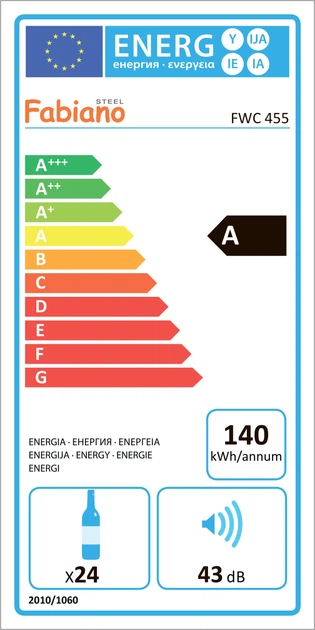 Винний шафа Fabiano FWC 455 Inox 8171.405.0274 - зображення 2
