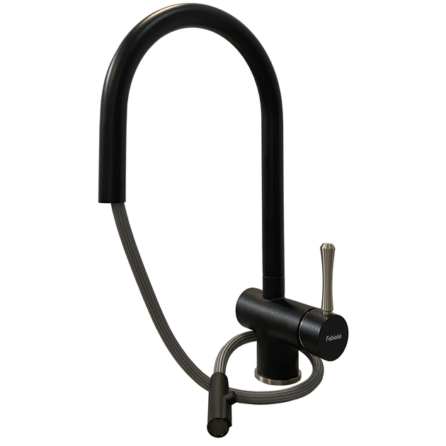 Кухонный смеситель Fabiano FKM 47P SS Antracit 8232.401.0240 - изображение 2