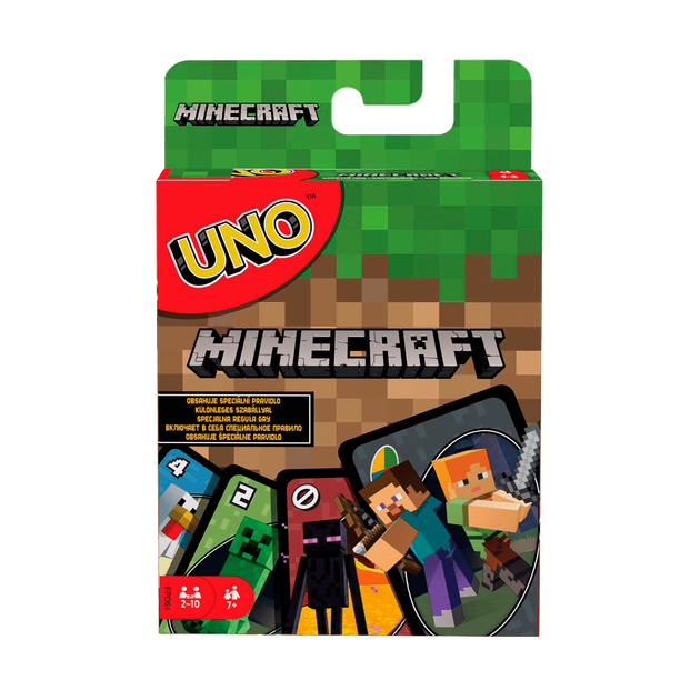 Настольная игра Mattel Уно Майнкрафт (UNO Minecraft) - Фото 1 Настольная игра Mattel Уно Майнкрафт (UNO Minecraft) - изображение 1