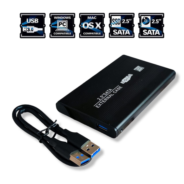 Внешний корпус для жёсткого диска, USB HDD 2.5 SATA External Case