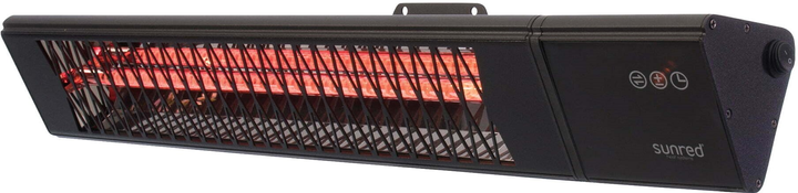Інфрачервоний обігрівач Sunred PRO25W-SMART Heater, Triangle Dark Smart Wall, Power 2500 W Black (8719956292224) - зображення 2