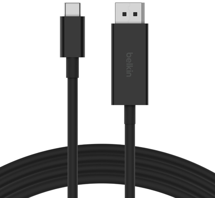 Кабель Belkin USB-C к DisplayPort 1.4, 2 м (AVC014BT2MBK) - зображення 1