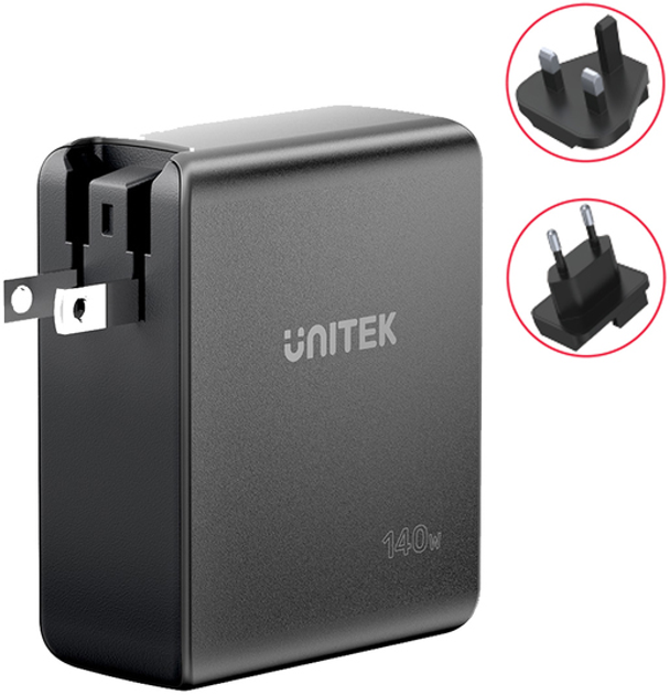 Ładowarka Unitek GaN 3-portowa 140W (4894160049001) - obraz 4