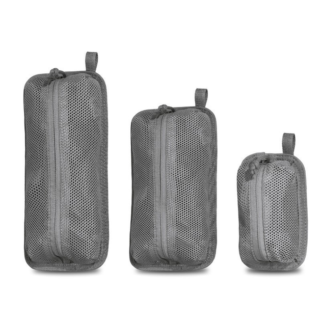 Набір сітчастих велкро-сумок Pentagon TRINITY MESH TRIPLE POUCH K17089 Cinder Grey (Сірий) - зображення 1