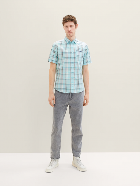 Сорочка Tom Tailor XXL Блакитний 1037066-31821 - Фото 4 Сорочка Tom Tailor XXL Блакитний 1037066-31821 - изображение 4