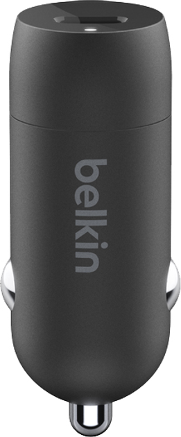 Автомобільний зарядний пристрій Belkin 20 Вт PD Black (CCA003BTBK) - зображення 1
