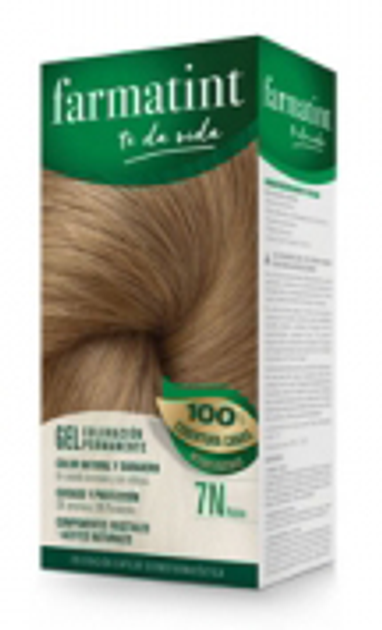Farba kremowa z utleniaczem do włosów Farmatint Permanent Color Gel 7N Blond 150 ml (8470001791436) - obraz 1