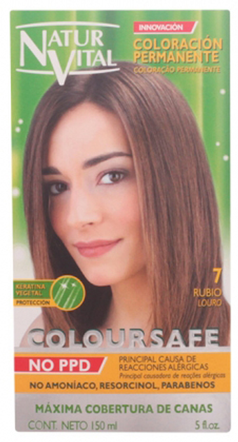 Farba kremowa z utleniaczem do włosów Naturaleza Y Vida Coloursafe Permanent 7 Blonde 150 ml (8414002078080) - obraz 1