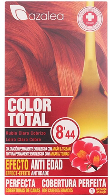 Крем-фарба для волосся з окислювачем Azalea Color Total 8.44 Light Blond Hair Copper 60 мл (8420282037648) - зображення 1