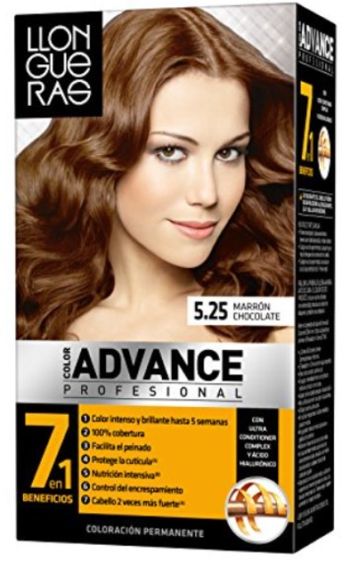 Крем-фарба для волосся з окислювачем Llongueras Color Advance Hair Colour 5.25 Brown Chocolate 125 мл (8411126005800) - зображення 1