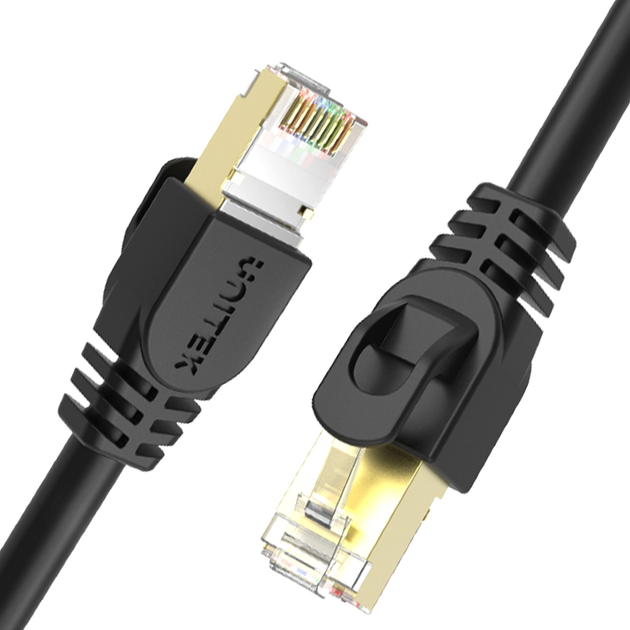 Patchcord Unitek Cat.7 SSTP RJ-45 (8P8C) 3m (C1811EBK) - obraz 1